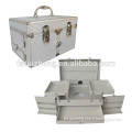 Aluminum makeup box with key lock, prossional beauty vanity case RZ-LCO194